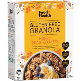 Food For Health Gluten Free Granola Honey Roasted Nuts 400g