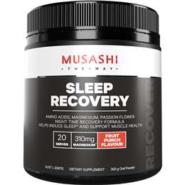 Musashi Sleep Recover Powder Fruit Punch Flavour 300g