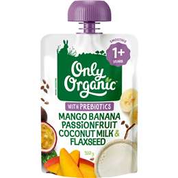 Only Organic Mango Banana Passion Coconut & Flaxseed