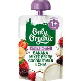 Only Organic Banana Mixed Berry Coconut & Chia