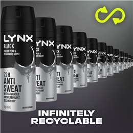 Lynx Antiperspirant Aerosol Black