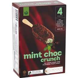 Woolworths Mint Choc Crunch Ice Cream
