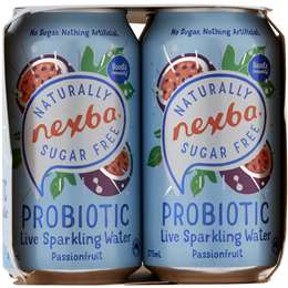 Nexba Passionfruit Sugar-free Sparkling Probiotic Water