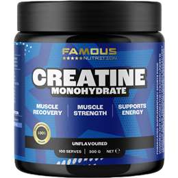 Famous Nutrition Sport Creatine Monohydrate Powder Unflavoured 300g