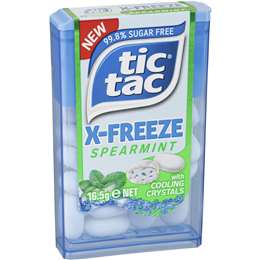 Tic Tac X-freeze Spearmint 16.5g | Woolworths