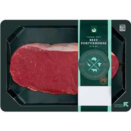 Woolworths Beef Porterhouse Steak Thick Cut