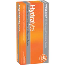 Hydralyte Orange Effervescent Tablets