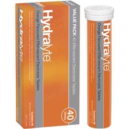 Hydralyte Orange Effervescent Tablets