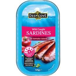 Deep Cove Sardines In Tomato Sauce 125g