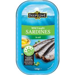Deep Cove Sardines In Oil 125g