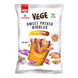 Vege Chips Sweet Potato Nibbles Honey Soy Flavour 75g