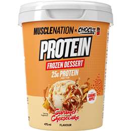 Muscle Nation Protein  Frozen Dessert Caramel Cheesecake 475mL