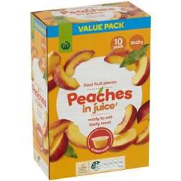 Woolworths Peaches In Juice 10 pack