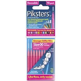 Piksters Interdental Brushes Size 00 10 Pack | Woolworths