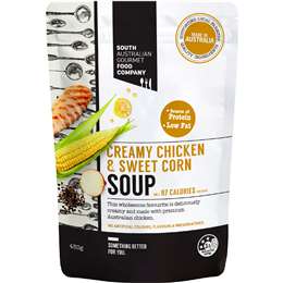 South Australian Gourmet Food Company Creamy Chicken & Sweet Corn Soup Pouch