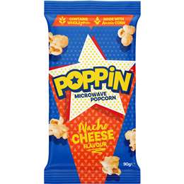 Poppin Microwave Popcorn Cheese Flavour 90g