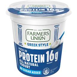 Farmers Union Greek Style High Protein Yoghurt