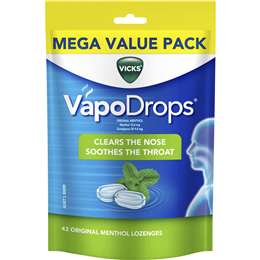 Vicks Vapodrops Throat Lozenges Original