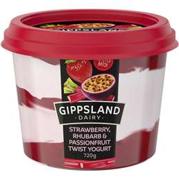 Gippsland Dairy Limited Edition Twist Yoghurt 720g | Woolworths