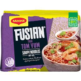 Maggi Fusian Thai Tom Yum Flavour Instant Noodles 5 Pack