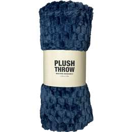 Honeycomb Plush Throw Blanket Assorted each