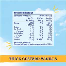 Dairy Farmers Vanilla Custard