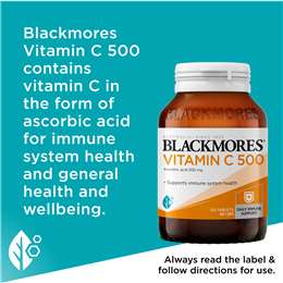 Blackmores Vitamin C 500mg Immune Support Tablets