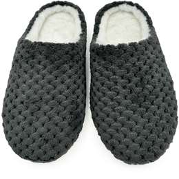 Ladies Sherpa Scuff Slippers Assorted each