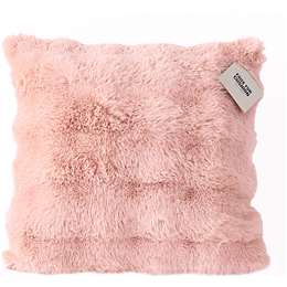 Faux Fur Bubble Cushion Dusty Pink each