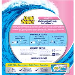 Cold Power Pure Clean Laundry Detergent Powder For Sensitive Skin