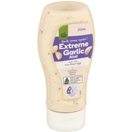 Woolworths Extreme Garlic Aioli 250ml