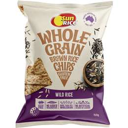 Sunrice Brown Rice Chips Wild Rice 150g