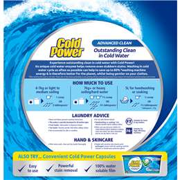Cold Power Advanced Clean Laundry Detergent Powder