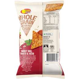 Sunrice Brown Rice Chips Smokehouse Bbq & Paprika