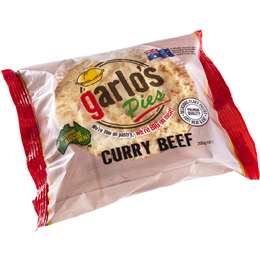 Garlo's Curry Beef Pie 200g