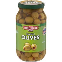 Three Threes Olives Stuffed