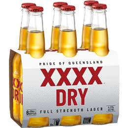 Xxxx Dry Full Strength Lager Bottle