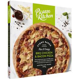 Picasso Kitchen Pizza Thin & Crispy BBQ Chicken & Bacon