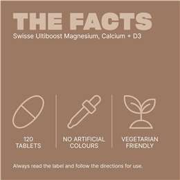 Swisse Ultiboost Magnesium, Calcium + D3 Tablets For Bone Health