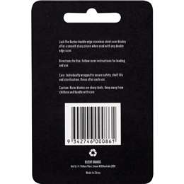 Jack The Barber Double Edge Stainless Steel Razor Blades