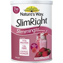 Nature's Way Slim Right Slimming Meal Strawberry Swirl Flavour 500g