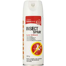 Homebrand Insect Spray Low Irritant 300g | Woolworths