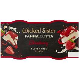 Wicked Sister Strawberry Panna Cotta 