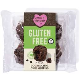Great Temptations Gluten Free Double Choc Chip Muffins