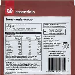 Essentials Packet Soup Mix French Onion 40g | Woolworths