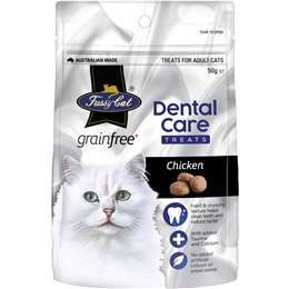 Fussy Cat Dental Care Treats Chicken Grain Free 50G Woolworths