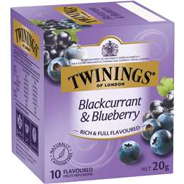 Twinings Blackcurrant & Blueberry Tea Bags 10 Pack