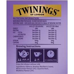Twinings Blackcurrant & Blueberry Tea Bags