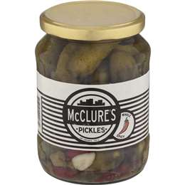 Mcclure's Pickles Whole Spicy 720g | Woolworths