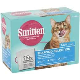 Smitten Seafood Selection Adult Wet Cat Food 12 pack
